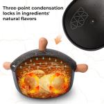 DEORS Bionic Turtle Design Nonstick Cookware Set (7 Pcs)- Wok, Fry Pan, Sauce Pan & Dutch Oven with 3 Lids, Non Toxic,PFAS & PFOA Free, Compatible with All Stovetops, Durable Cookware for Home Cooking