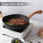 DEORS Bionic Turtle Design Nonstick Cookware Set (7 Pcs)- Wok, Fry Pan, Sauce Pan & Dutch Oven with 3 Lids, Non Toxic,PFAS & PFOA Free, Compatible with All Stovetops, Durable Cookware for Home Cooking