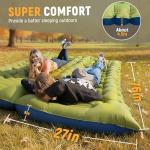 Myxslop Camping Sleeping Pad, Ultralight Camping Mat with Built-in Foot Pump, Comfortable Sleeping Mat for Backpacking, Car Traveling,Tent,and Hiking
