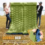 Myxslop Camping Sleeping Pad, Ultralight Camping Mat with Built-in Foot Pump, Comfortable Sleeping Mat for Backpacking, Car Traveling,Tent,and Hiking