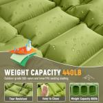 Myxslop Camping Sleeping Pad, Ultralight Camping Mat with Built-in Foot Pump, Comfortable Sleeping Mat for Backpacking, Car Traveling,Tent,and Hiking