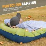 Myxslop Camping Sleeping Pad, Ultralight Camping Mat with Built-in Foot Pump, Comfortable Sleeping Mat for Backpacking, Car Traveling,Tent,and Hiking