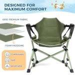 Chloraeon Kids Hammock Chair,Adjustable Kids Camping Chair,Folding Chair with Stand,Portable Hammock Chair for Camping, Travelling and Patio,Green,Supports 135 LBS