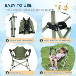 Chloraeon Kids Hammock Chair,Adjustable Kids Camping Chair,Folding Chair with Stand,Portable Hammock Chair for Camping, Travelling and Patio,Green,Supports 135 LBS