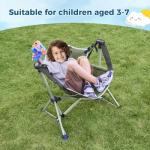 Chloraeon Kids Hammock Chair,Adjustable Kids Camping Chair,Folding Chair with Stand,Portable Hammock Chair for Camping, Travelling and Patio,Green,Supports 135 LBS