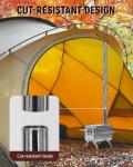 YRenZ Stainless Steel Tent Stove, Portable Wood Stove with Heat-Resistant 1.5mm Body, Dual-Layer Insulated Panels and Enhanced Airflow for Hot Tent Camping