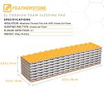 Featherstone Outdoor El Cordion Insulated R-Value 2.1 Sleeping Pad Closed Cell Foam Mat for Ultralight Backpacking Thru-Hiking and Camping
