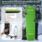 Gear Doctors ApolloAir 5.2 R-Value [17oz] Ultralight Insulated Inflatable Camping Sleeping Pad — Backpacking Sleeping Pad — Camping Mattress Compact Lightweight for Hiking—Air Mattress for Backpacking