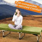 BDEUS Memory Foam Camping Mattress Pad 3inch Kid Size Waterproof Roll Up Bed Sleeping Mat for Adults Portable Roll Up Mattress for Travel Guest Floor Bed Cot Mattress for Car, Tent