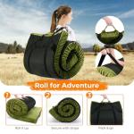 BDEUS Memory Foam Camping Mattress Pad 3inch Kid Size Waterproof Roll Up Bed Sleeping Mat for Adults Portable Roll Up Mattress for Travel Guest Floor Bed Cot Mattress for Car, Tent