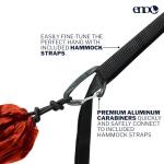 ENO TravelNest Hammock & Straps Combo - Portable Hiking and Camping Hammock with Straps Included - Travel Hammock for Camping, Hiking, Backpacking, a Festival, or The Beach + Straps Combo - Canyon