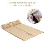 Naturehike Self-Inflating Sleeping Pad, Ultralight Memory Foam Camping Pad with Pillow, Fast Inflating, Patchwork Sleeping Pad for Camping, Hiking, RV Camping, with Storage Bag, Single, Graphite Blue