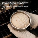 CAROTE 13pcs Tri-Ply Stainless Steel Cookware Set with Detachable Handle, Pots and Pans Set, Induction Kitchen Cooking Sets, RV/Camping Cookware, Oven Safe, Woodgrain Style