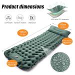 Daitore Camping Sleeping Pad, Extra Thick Ergonomic Camping Mattress with Built-in Pump, Lightweight and Compact for Backpacking, Hiking, Tent