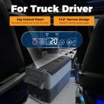 Setpower AJ30 Portable Refrigerator,Portable Freezer,32 Quart Electric Cooler,Car Refrigerator,12/24V DC Cable & 110/240V AC,Car Fridge for Camping,Truck,RV,Travel,Fishing