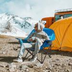 Youtanic Oversized Camping Chair, Portable Folding Camping Chairs with Side Pocket, Cup Holder and Carry Bag, Heavy Duty Outdoor Camping Chairs for Adults, Fishing, Sports, Trip, up to 400lbs, Style 1