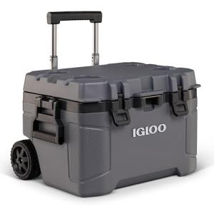Igloo Trailmate 52 Qt Wheeled Cooler, Carbonite