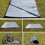 Camping Mat Foam Foil Blanket for Camping Foam Pad Insulating Foil Mat Sleeping Tent Pad Thermal Aluminum Camping mat for Reflecting Heat, 78 x 78 inches