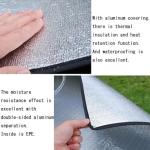 Camping Mat Foam Foil Blanket for Camping Foam Pad Insulating Foil Mat Sleeping Tent Pad Thermal Aluminum Camping mat for Reflecting Heat, 78 x 78 inches