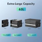 Cooler Bag – Soft Travel Cooler Holds 45 Cans, Stays Cold for 8H & Warm for 6H – Portable Car Trunk Organizer for Camping, Beach, Picnic