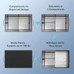 Cooler Bag – Soft Travel Cooler Holds 45 Cans, Stays Cold for 8H & Warm for 6H – Portable Car Trunk Organizer for Camping, Beach, Picnic