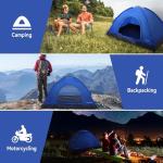 JG AURORA DEER 1-2 Person Tent Waterproof & Windproof Family-Tent Camping Tents All-Weather Backpacking-Tents for Camping-Hiking,Outdoor Adventures