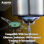 SOTO WindMaster Canister Stove with 4Flex for Windy Weather - Lightweight and Durable Backpacking Camp Stove, Compact Portable Camping Stoves for Hiking and Outdoor Cooking - Canister Not Included