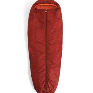 THE NORTH FACE Stormbreak 50F / 10C Backpacking Sleeping Bag - Water Repellent, Fully Insulated, Includes Stuff Sack, Iron Clay/Lava Red, Regular