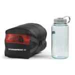 THE NORTH FACE Stormbreak 50F / 10C Backpacking Sleeping Bag - Water Repellent, Fully Insulated, Includes Stuff Sack, Iron Clay/Lava Red, Regular