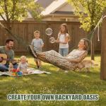 Jerify 4 Pack Mesh Hammocks Set - 98.4 x 31.5 Inches Pine Green Nylon Rope Hammock Each Max 220 Lbs/100 kg Outdoor Hammocks with 2 Straps for Camping Patio Garden