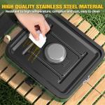 2 Burner Camping Stove, 20000 BTU Propane Camp Stove Portable Folding Gas Travel Stove Camping Essentials Gears Includes Grill,Carrying Bag, Adjustable Burners & Piezo Ignition for Tailgating,BBQ,Camp