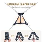 ONETIGRIS Tigerblade Camping Chair, Lightweight Folding Backpacking Hiking Chair, Compact Portable 330 lbs Capacity