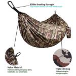Gold Armour Camping Hammock - XL Double Hammock Portable Hammock Camping Accessories Gear for Outdoor Indoor with Tree Straps, USA Based Brand (Camouflage II)