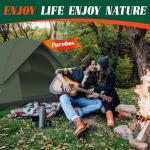 Tents for Camping 2/3/4 Person with Rainfly - Camping Tent Waterproof Windproof Easy Setup, Portable Double Layer Outdoor Dome Tent, Backpacking Tents for Adventure Backyard Hiking