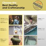 Sunyear Camping Hammock Tent - Portable Hammocks with Mosquito Net (Single/Double, 500lbs Capacity) - Anti-Rollover & Spacious Design with 2 Tree Straps for Hiking, Backpacking, Indoor/Outdoor Use