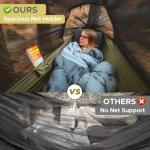 Sunyear Camping Hammock Tent - Portable Hammocks with Mosquito Net (Single/Double, 500lbs Capacity) - Anti-Rollover & Spacious Design with 2 Tree Straps for Hiking, Backpacking, Indoor/Outdoor Use