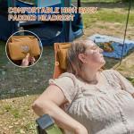 TIMBER RIDGE Hammock Camping Chair, Oversized Swinging Hammock Chair with Adjustable Back and Seat for Outdoor Lawn, Sports, Supports 400lbs, Orange