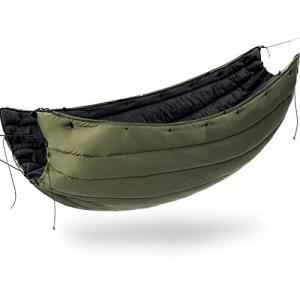 Onewind Camping Hammock Underquilt, Dupont Sorona Insulation Under Quilt, Lightweight Warm Hammock Quilts for Winter Camping, Hiking, Backpacking, OD Green
