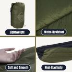 Onewind Camping Hammock Underquilt, Dupont Sorona Insulation Under Quilt, Lightweight Warm Hammock Quilts for Winter Camping, Hiking, Backpacking, OD Green