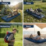VALEHOWL Inflatable Camping Mattress with Pillow, Lightweight Sleep