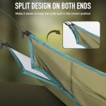 Single & Double Hammock Underquilt, Insulated Camping Quilt for Warm Sleeping, Easy to Setup and Packable for Camping, Hiking, Travel, Beach, Backyard, Patio (Army Green)