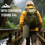 Single & Double Hammock Underquilt, Insulated Camping Quilt for Warm Sleeping, Easy to Setup and Packable for Camping, Hiking, Travel, Beach, Backyard, Patio (Army Green)