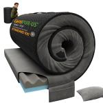 Releep 3 Inch Twin Dual-Sided Memory Foam Camping Mattress, Waterproof Camping Sleeping Pad with Portable Pillow & Carry Bag, Roll Up Cot Mattress Mat for Guest Bed/Car/Tent