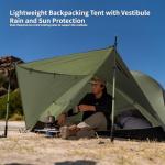 Naturehike Mongar Pro 1/2/3 Person Backpacking Tent,Waterproof Nylon Easy Setup Lightweight Camping Tent