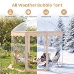 KOTEK Pop Up Bubble Tent, 10 x 10 Ft Weather Pod with 2 Roll-Up Doors, Carrying Bag, 8-10 Person Igloo Tent Dome for Camping Backyard Beach Parks Winter Activities Outdoor Events