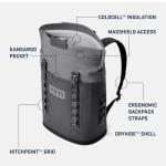 YETI Hopper M12 Backpack Soft Sided Cooler with MagShield Access, Wild Vine Red