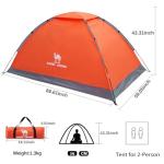 CAMEL CROWN Tents for Camping 2/3/4/5 Person Camping Dome Tent, Waterproof,Spacious, Lightweight Portable Backpacking Tent for Outdoor Camping/Hiking