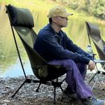 MellowCamp High Back Camping Chair, Oversized Comfort Design Collapsible Camp Chair with Pillow (Green)