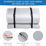 Memory Foam Camping Mattress Pad 3 Inch Thick, Portable Sleeping Pad with Waterproof Cover, Portable Roll Up Cot Mattress Pad Floor Mat for Travel Truck Bed Tent