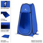 Pop Up Pod - Privacy Shower Tent, Dressing Room, or Portable Toilet Stall with Carry Bag for Camping, Beach, or Tailgate by Wakeman Outdoors (Blue)
